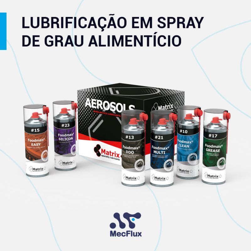 Lubrificantes em spray de grau alimentício